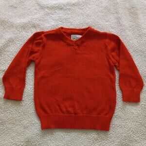 The Children's Place EST 1989 Boys' Orange V-Neck Sweater Sz 18-24 Months